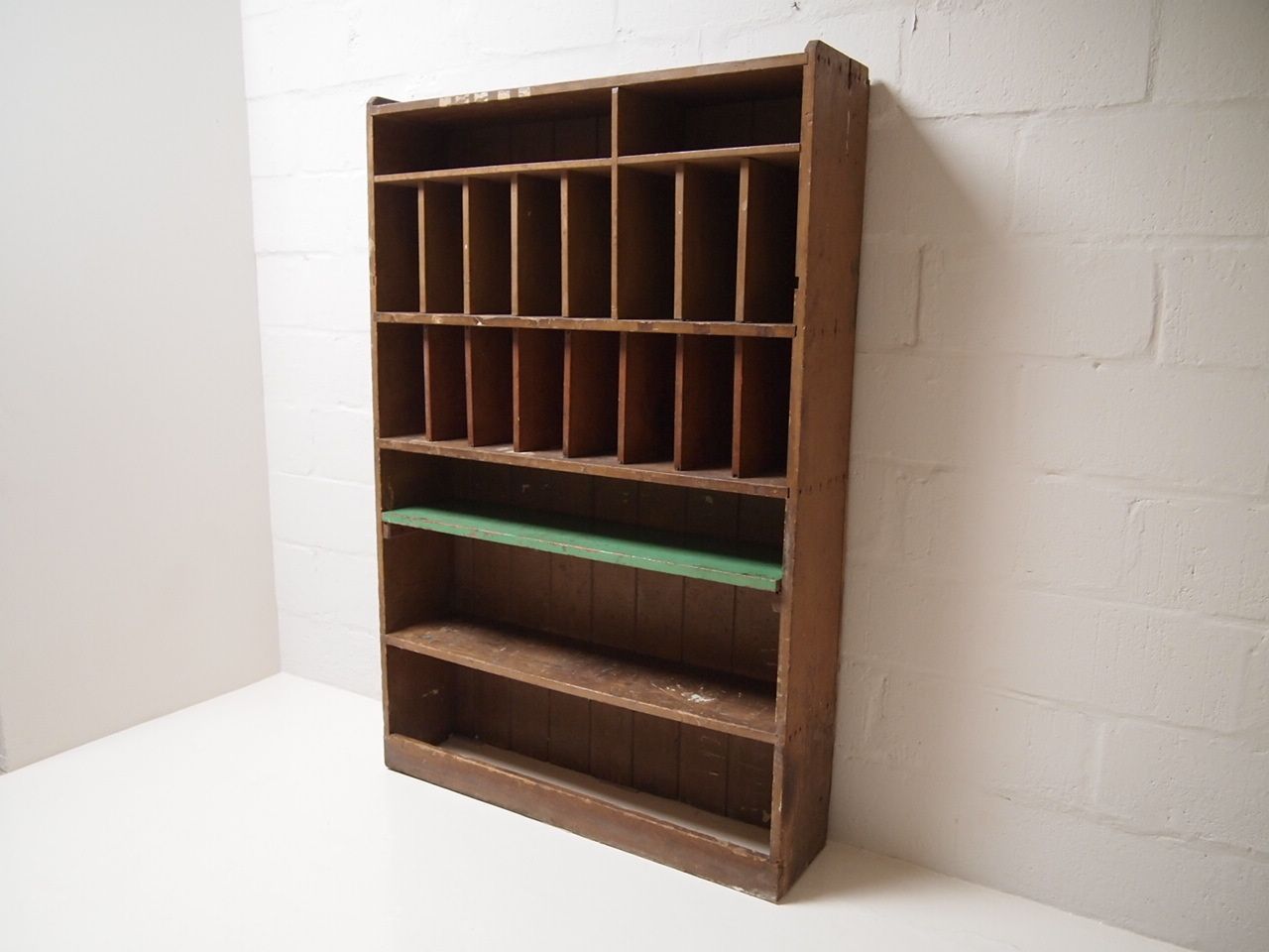photo furniture Vintage Solid Pine Pigeon Hole Storage Unit