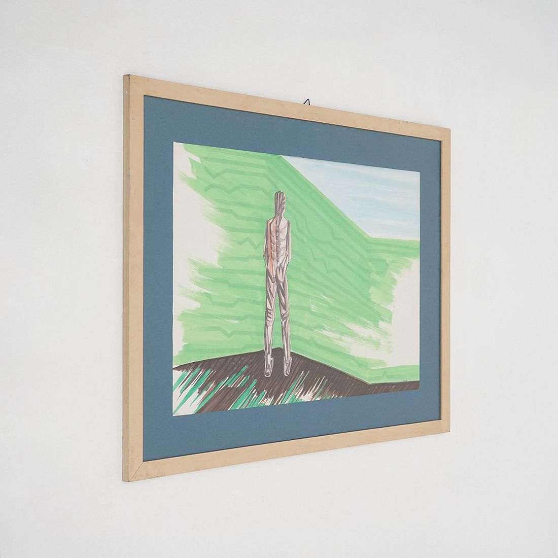 Mario Rossello, Mixed Media On Paper, 1970s
