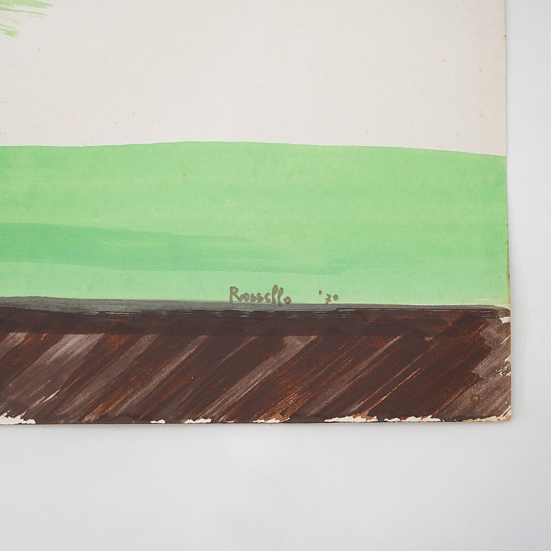 640.0 Mario Rossello, Mixed Media On Paper, 1970s photo