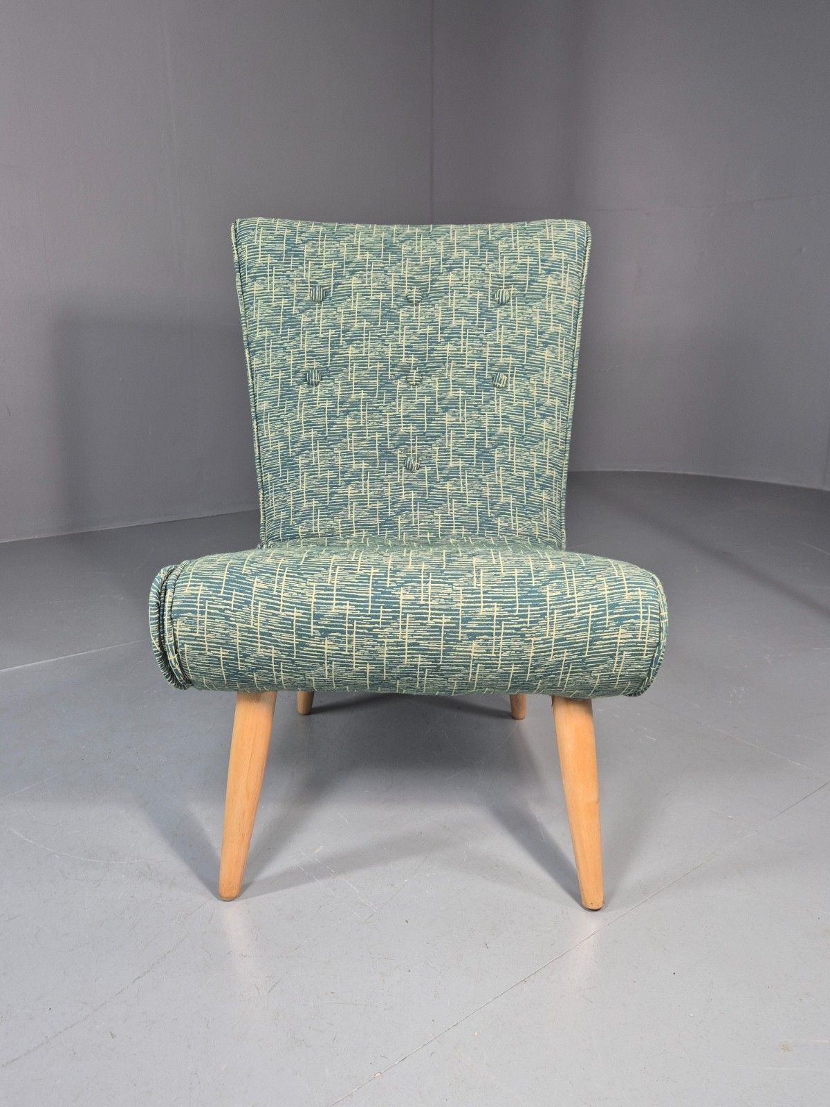 Vintage Swedish Retro Chair Newly Upholstered Hobby Chair Drawer Eb11084 Mnor photo for sale