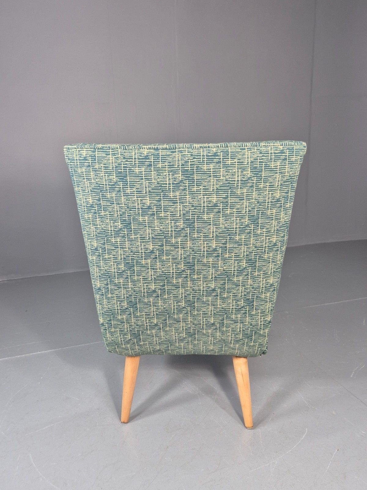 photo vinterior Vintage Swedish Retro Chair Newly Upholstered Hobby Chair Drawer Eb11084 Mnor