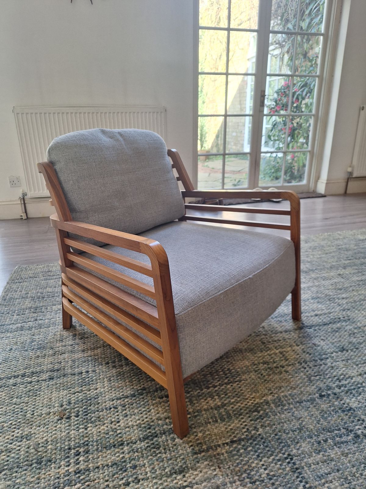 Pair Of Handmade Ligne Roset Flax High Back Armchairs photo for sale