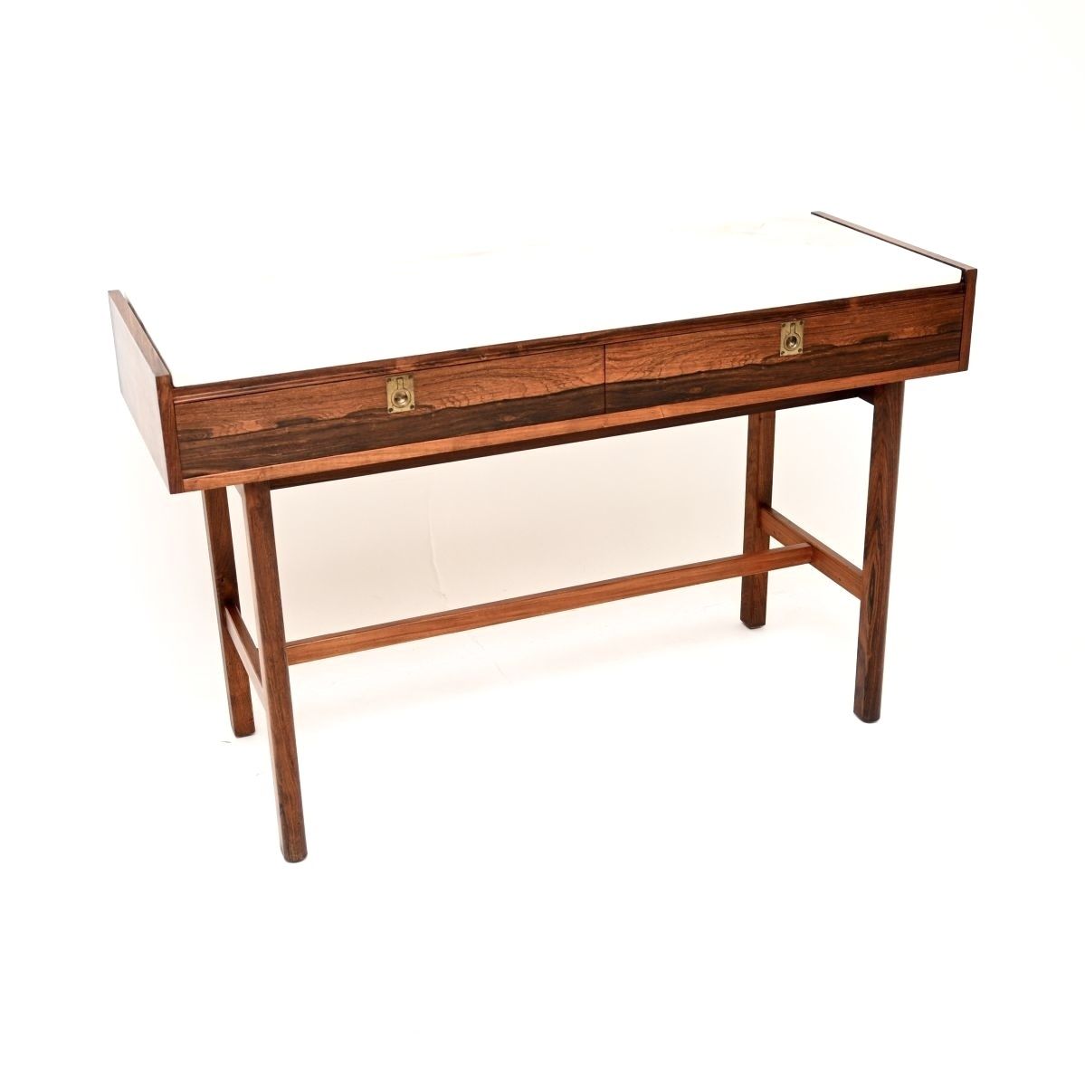 Vintage Rosewood Marble Top Console Table By Robert Heritage For Archie Shine