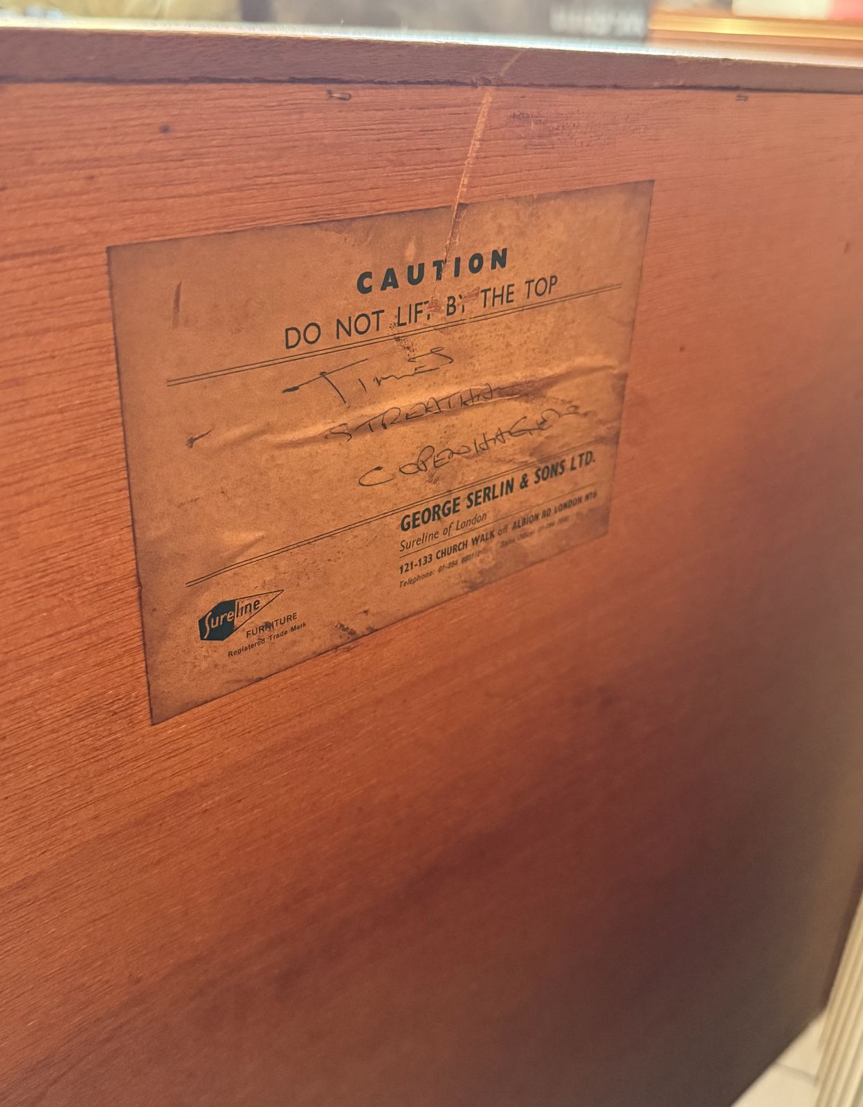 Mid Century Teak Cocktail Cabinet   Sureline By George Serlin & Sons   1950's Rotating Bar photo buy
