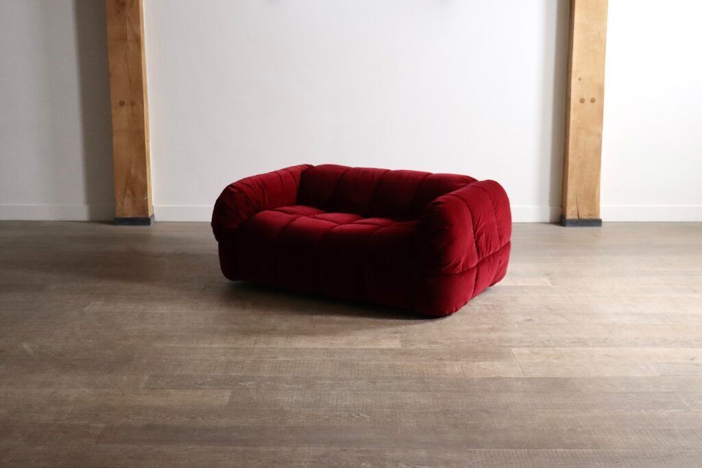 Cini Boeri For Arflex Strips Sofa In Velvet, Italy 1968 photo Furniture
