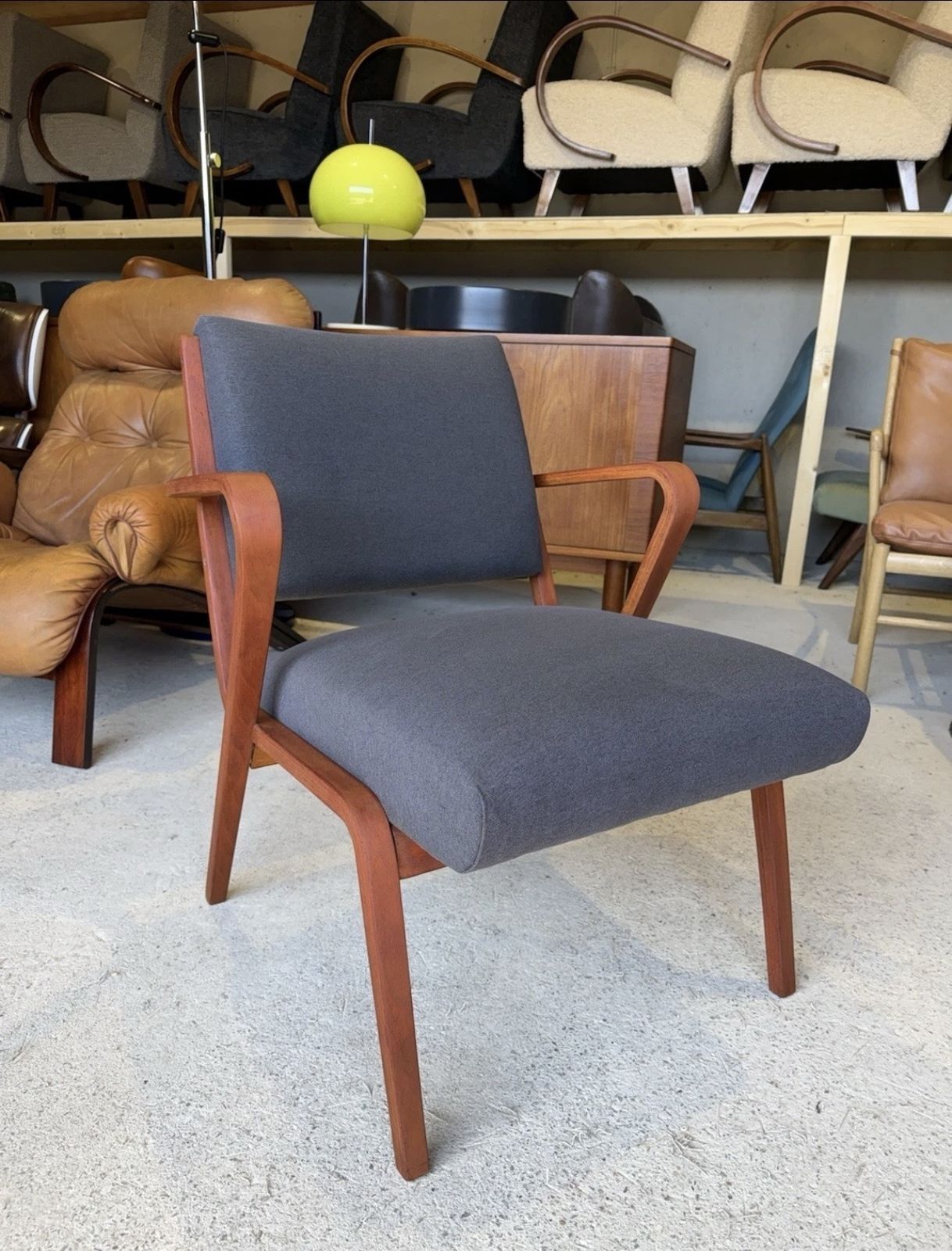 Bauhaus Easy Chair By Selman Selmanagic For Veb Deutsche Werkstätten Hellerau, German Ussr, 1950s photo Furniture