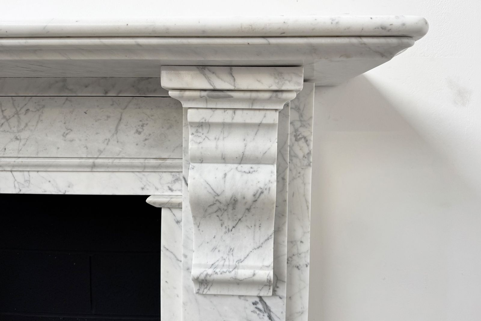A Substantial Reclaimed Victorian Carrara Marble Fireplace Surround photo vinterior