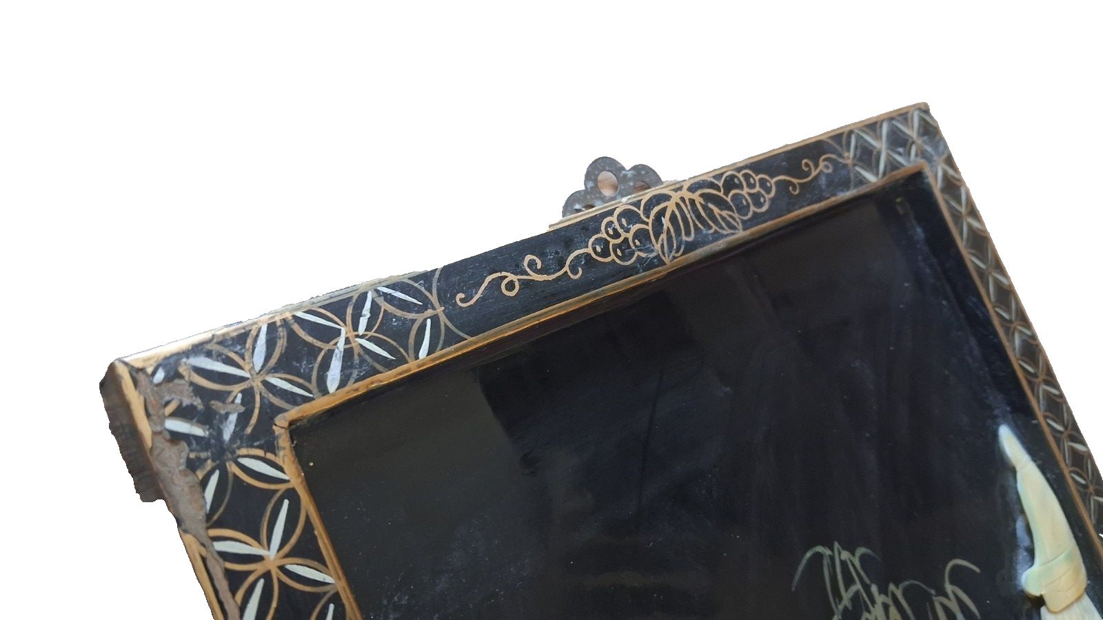 photo furniture Original  1960's Japanese Shibayama Mid Century Oriental Wall Panel