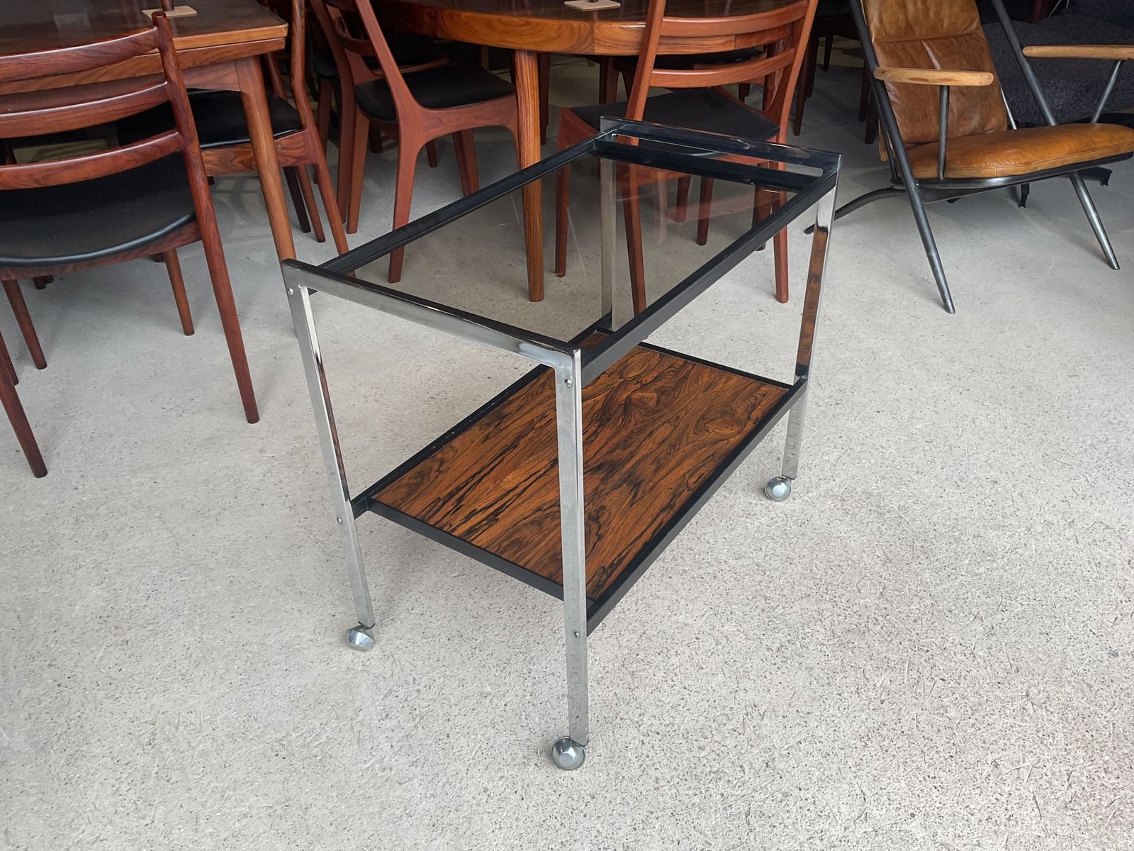 Art Deco Drinks Trolley By Howard Miller Design Associates Mid Century, 70s