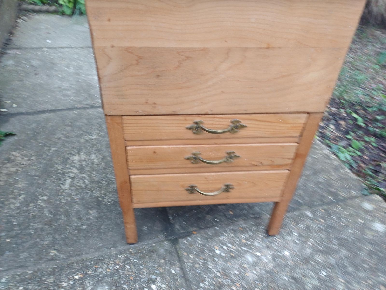 photo furniture Vintage Sewing Workbox Stool 1920s Stripped Pine Craft Storage Seat With Drawers Divided Compartments Needlework Sewing Box