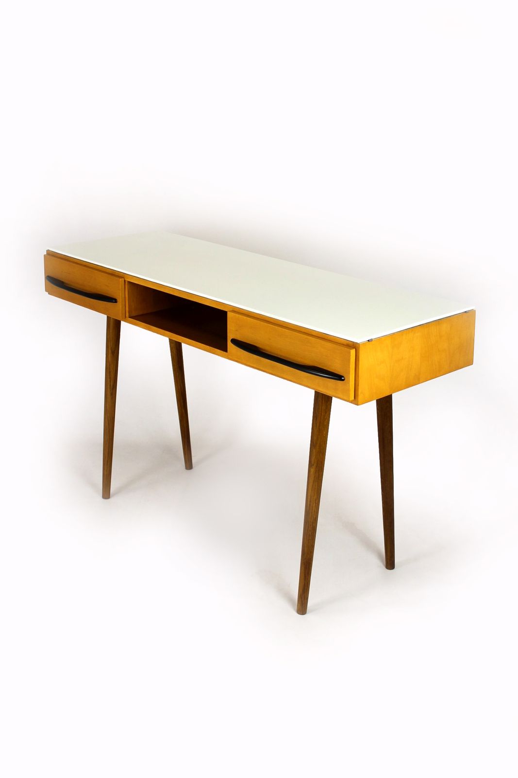Restored Mid Century Writing Desk From Up Zavody, 1960s photo furniture