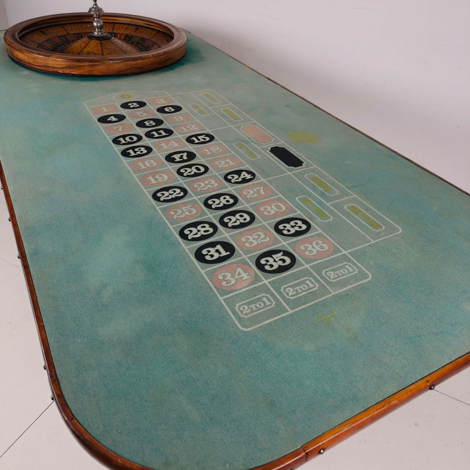 Antique Mason & Co Roulette Table – Denver, Colorado, Early 20th Century photo vintage