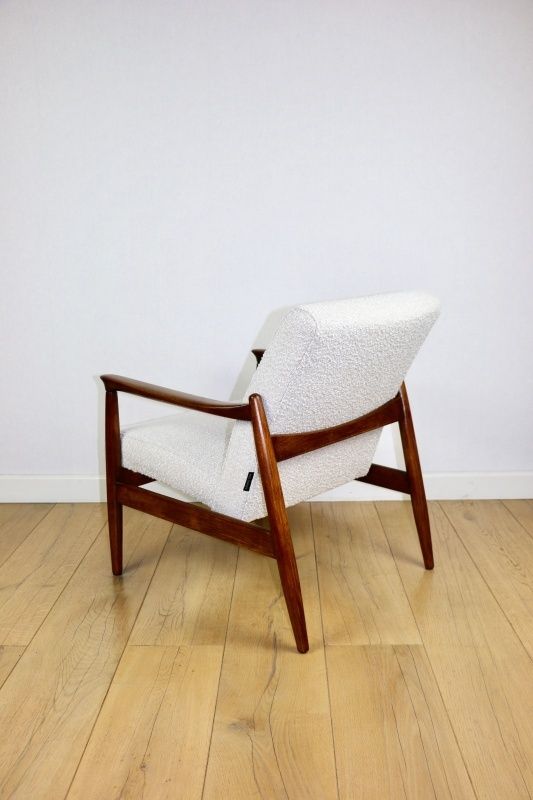 Gfm 64 Armchair, Designed By Edmund Homa From The 1970s, Ivory White   2 Pieces Available photo for sale
