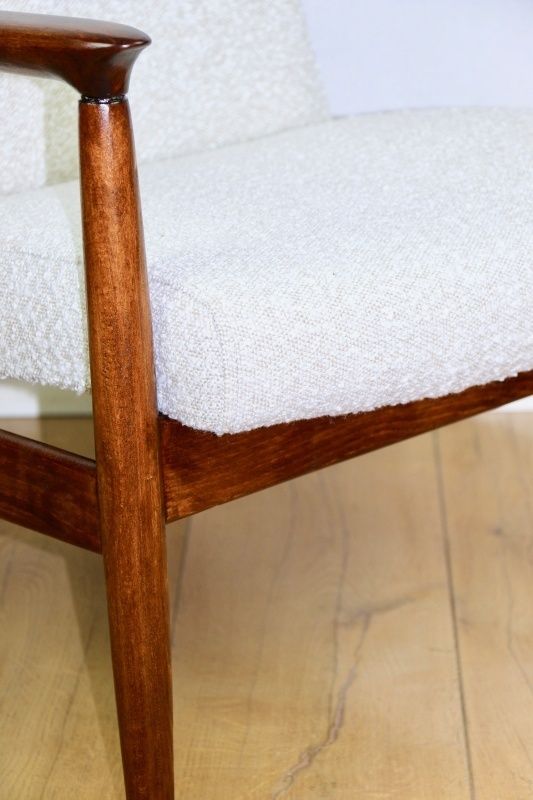 photo furniture Gfm 64 Armchair, Designed By Edmund Homa From The 1970s, Ivory White   2 Pieces Available