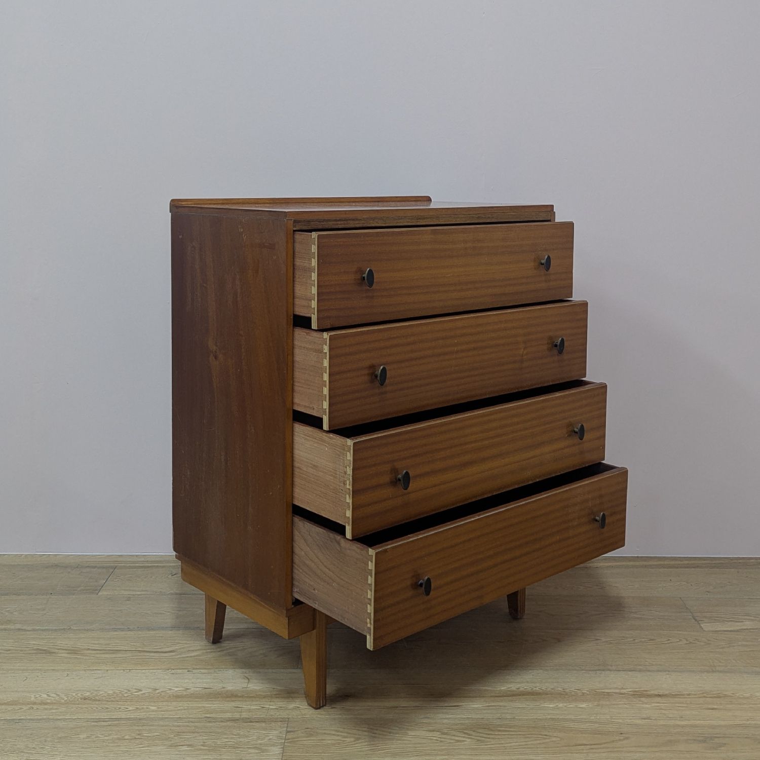 Vintage Early 1960s Tall Boy Chest Of Drawers By Austinsuite photo vinterior