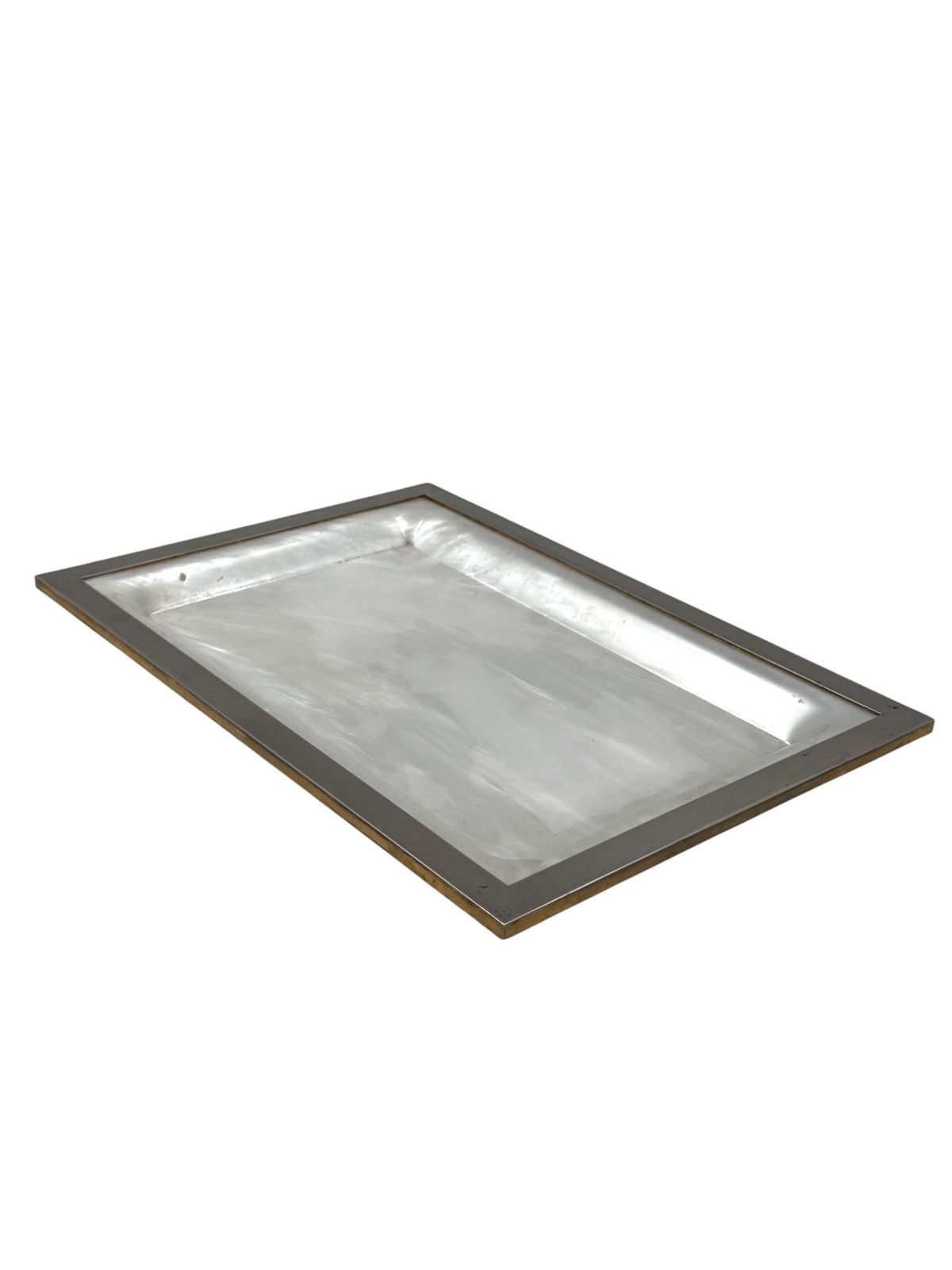 Hollywood Regency Brass And Faux Mother Of Pearl Lucite Tray, Italy 1970s photo furniture