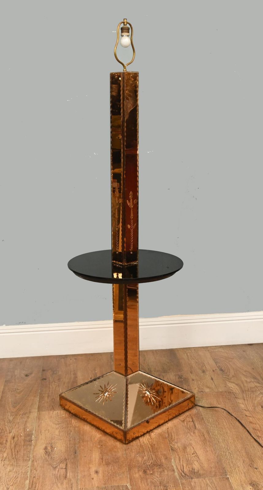 Art Deco Floor Lamp Glass Cocktail Table 1930s photo 875.0