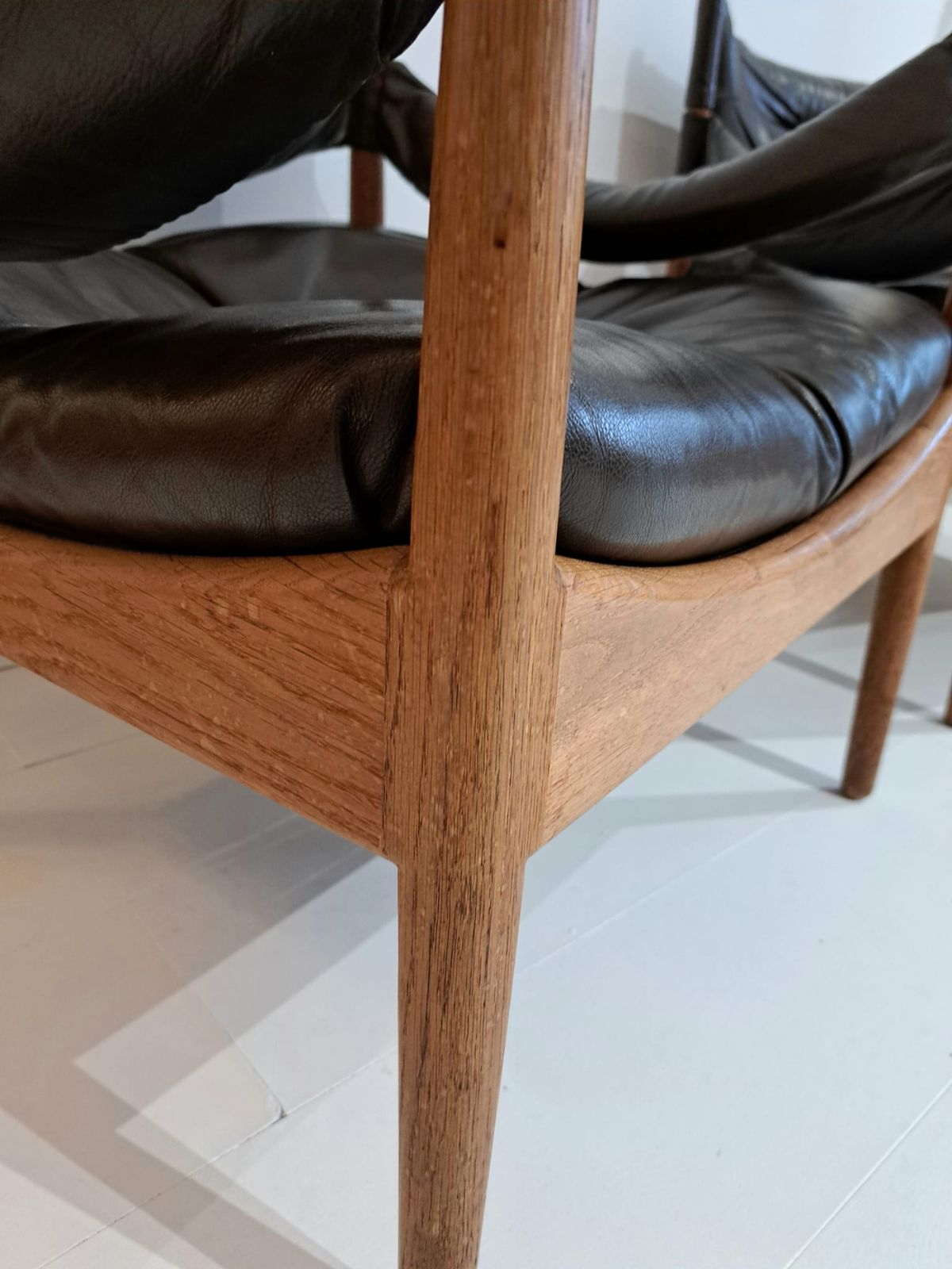 photo for sale Kristian Vedel "Modus" Danish Oak Lounge Chairs, Circa 1970, Pair