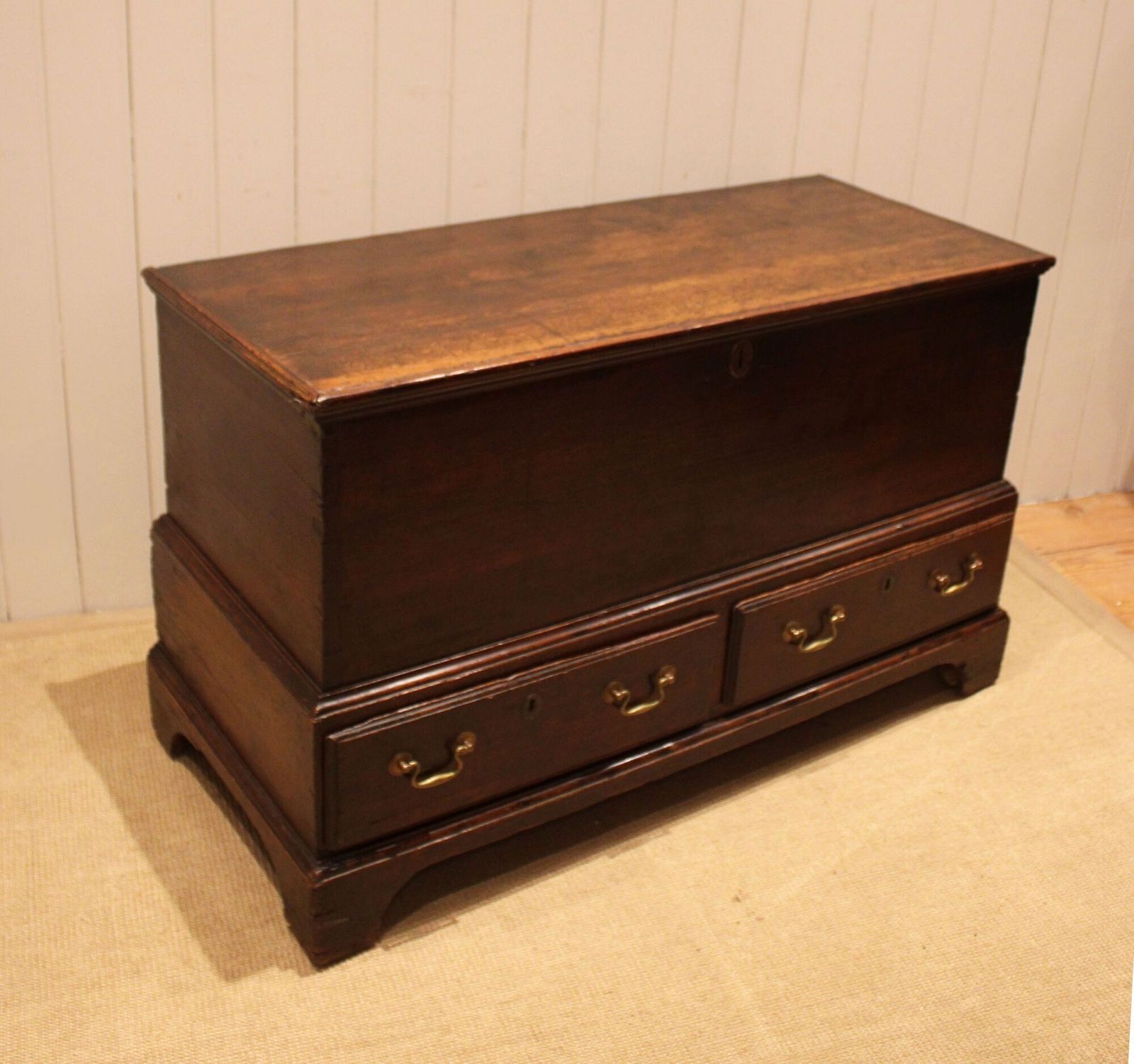 Furniture Early 19th Century Deal Wood Mule Chest photo