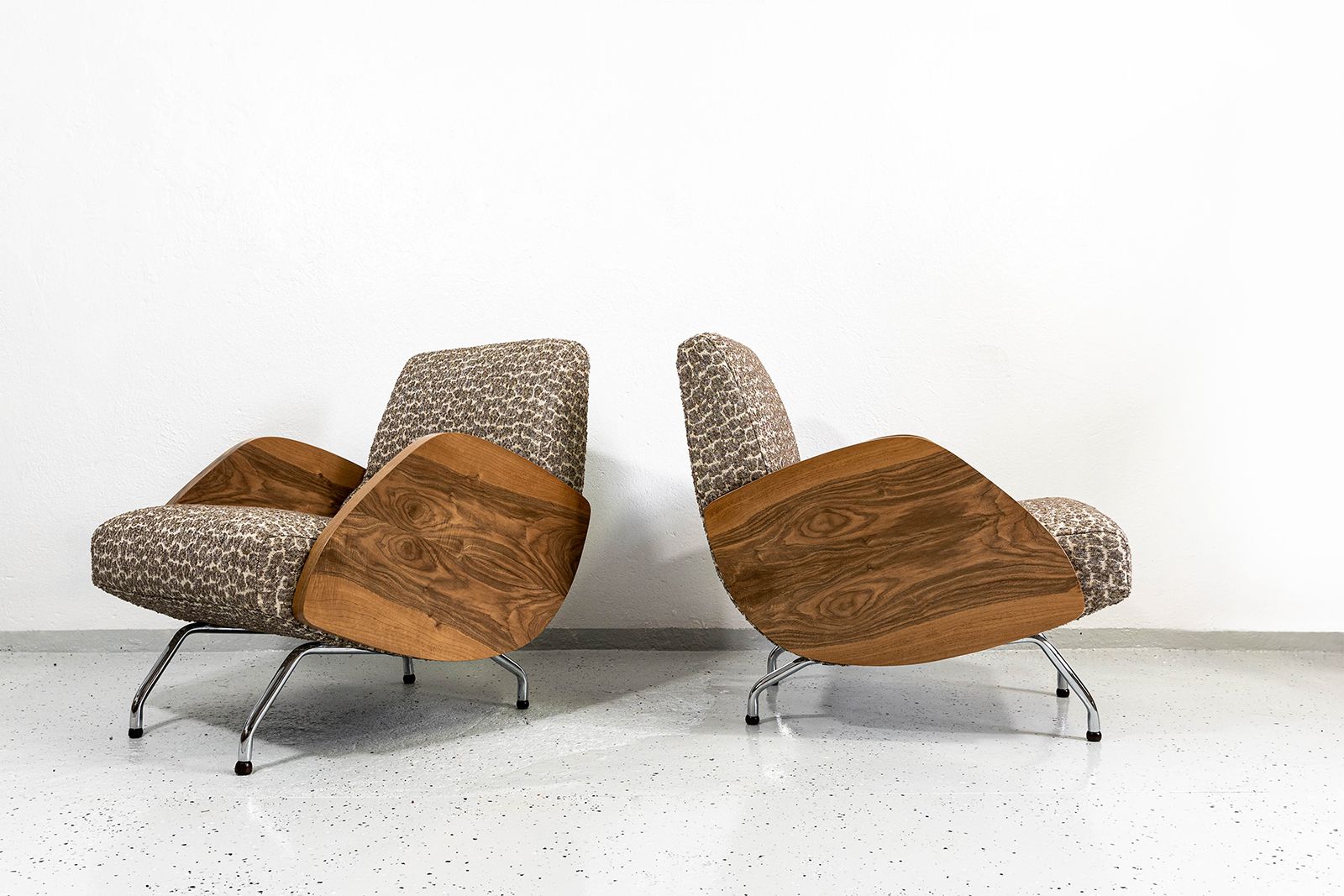 Model "360" Armchairs By Janusz Różański, Poland, 1950s, Set Of 2 photo for sale