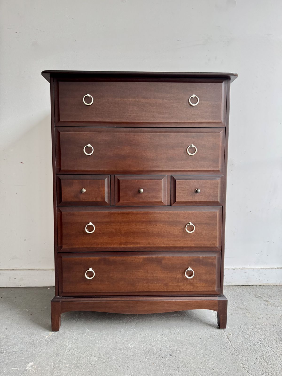Large Vintage Tallboy Chest Of Drawers By Stag