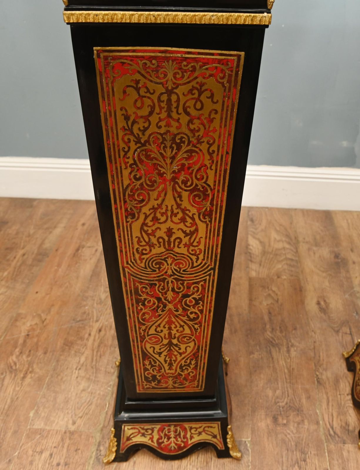 Boulle Pedestal Stand Column Support Louis XV Buhl Inlay photo buy