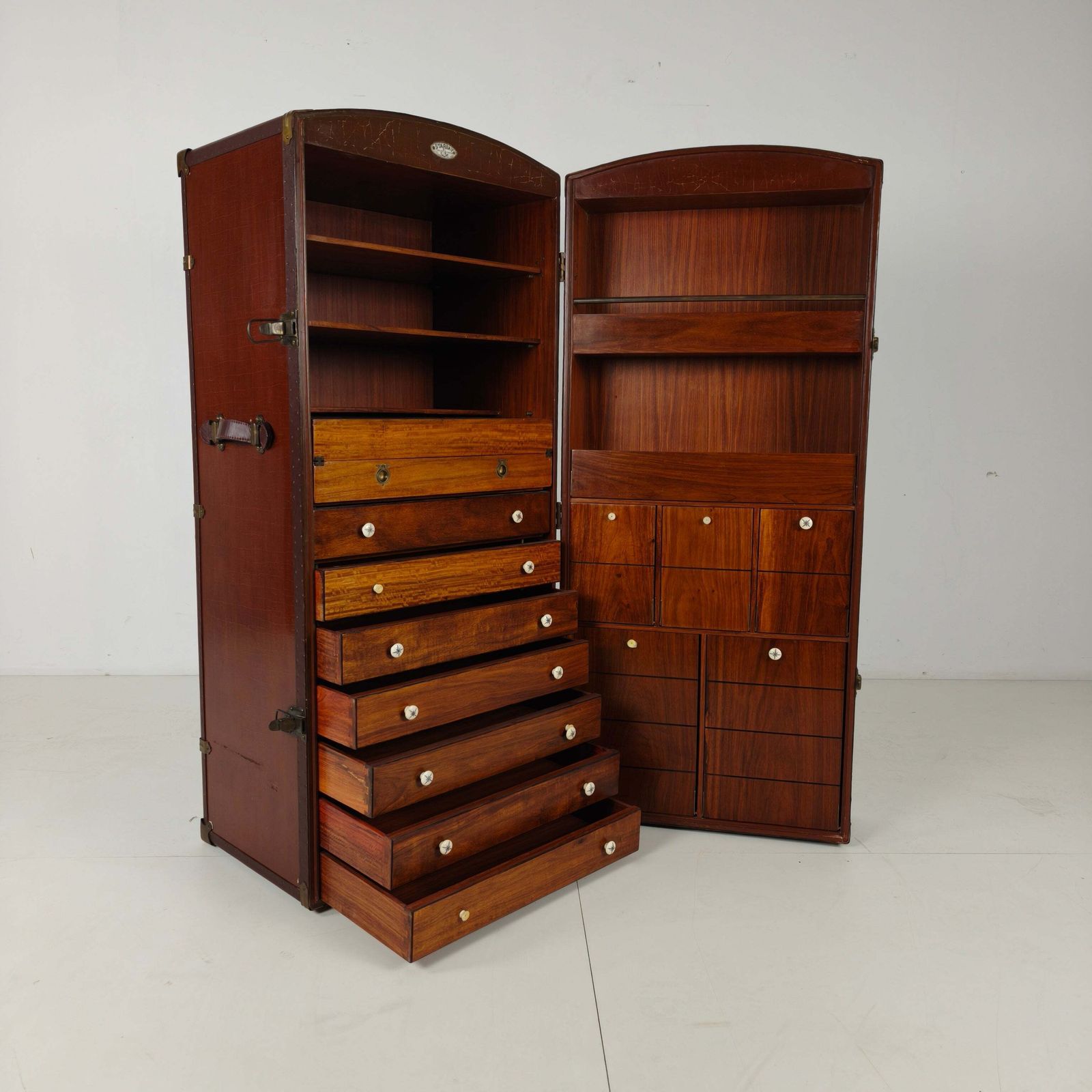 Starbay Nautical Steamer Trunk Campaign Desk – 20th Century photo furniture