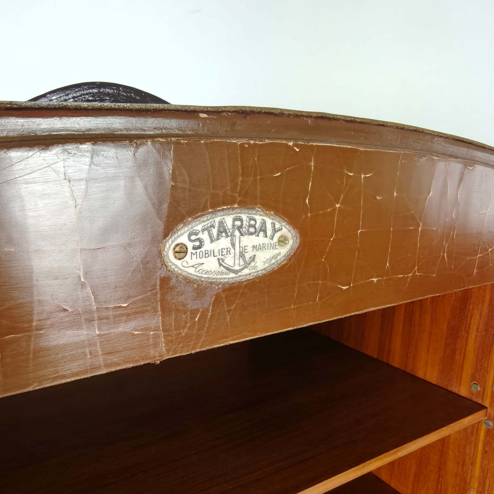 photo for sale Starbay Nautical Steamer Trunk Campaign Desk – 20th Century
