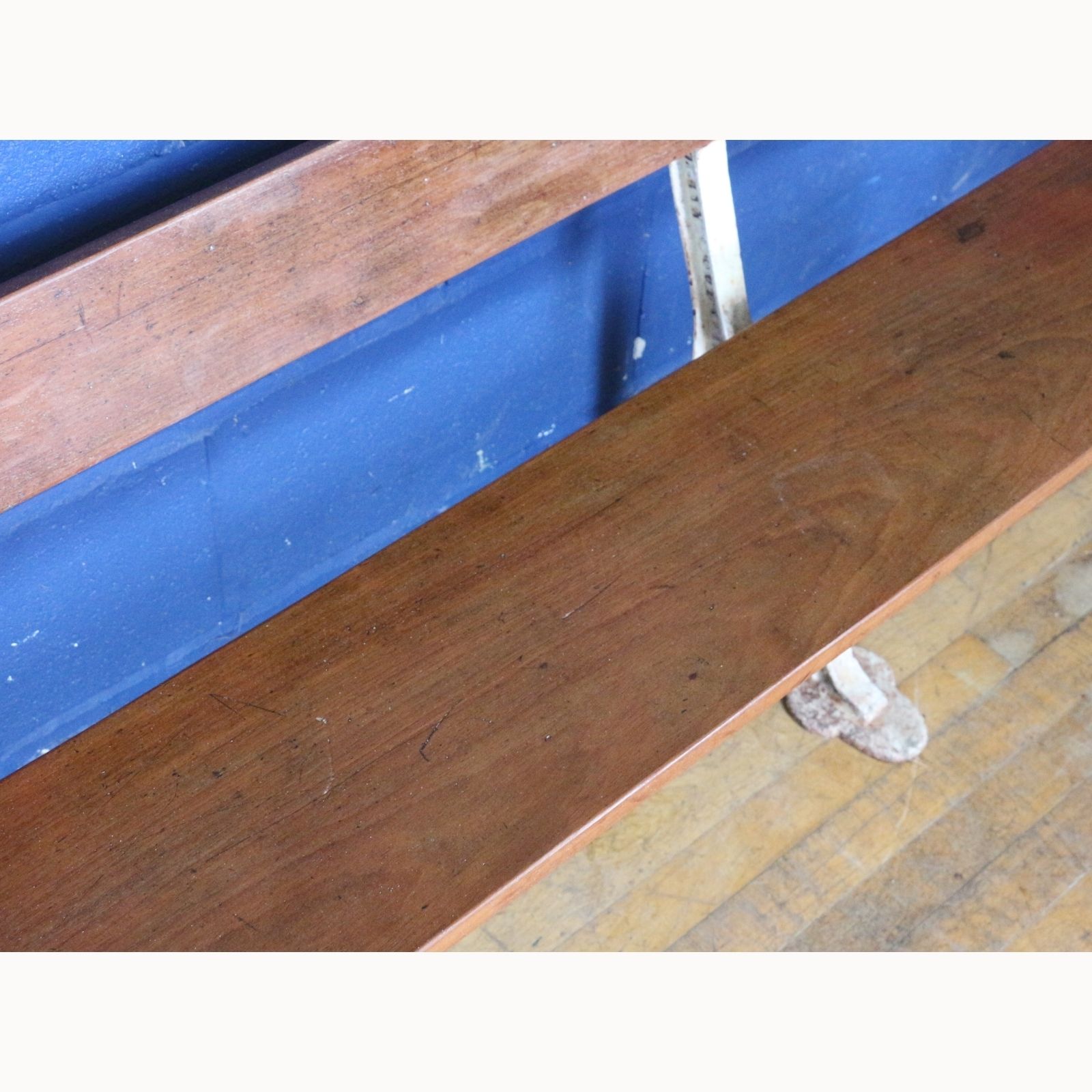 A Victorian Cast Iron Folding Bench Or Pew With Mahogany Lats By Unity Wood & Iron Co Pandiham photo Furniture