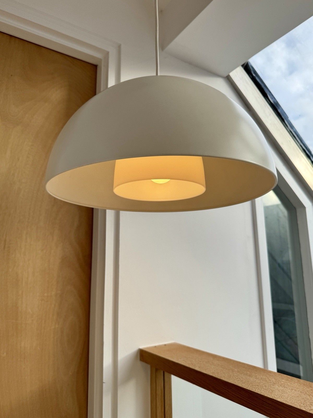 photo vintage Ikea 365+ Brasa White Pendant Light Designed By A Nilsson, H Preutz & T Eliasson