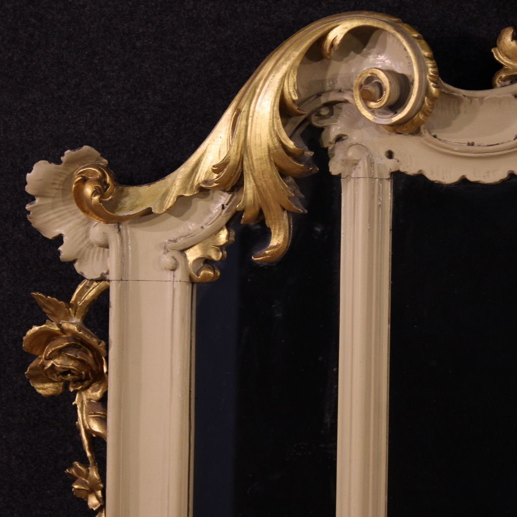 Great Lacquered And Gilded Louis XV Style Mirror From The 20th Century photo Home Decor