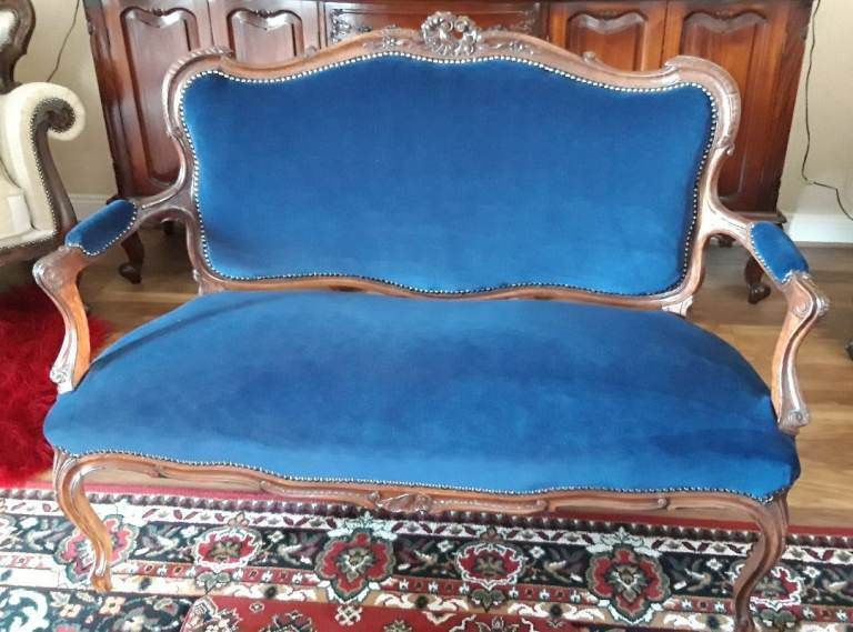 Victorian Reupholstered Sofa photo furniture