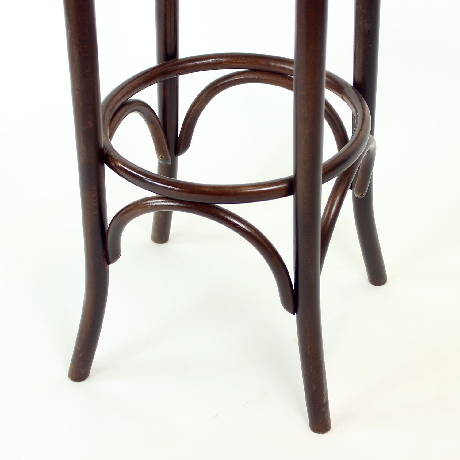 Pair Of 2 Thonet Design Bentwood Bar Stools No. 73 By Ton, 1950s photo 680.0