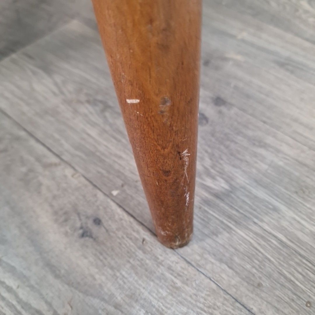 photo for sale Vintage Wooden Captains Chair – Spindle Back Smokers Bow Seat Pub Desk Retro