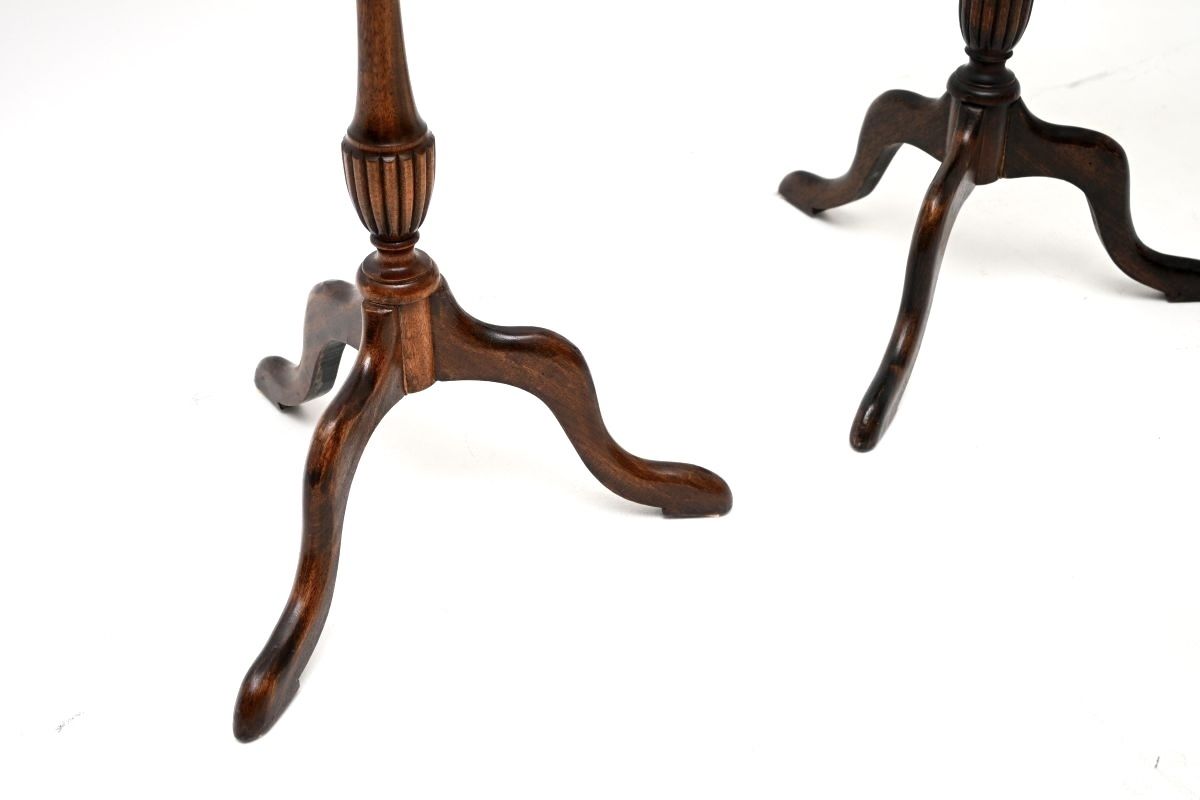 Pair Of Antique Mahogany Wine Tables photo for sale