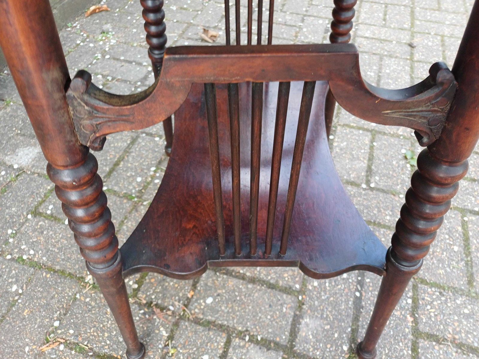 photo for sale Early 20th Century Mahogany Side Table Art Nouveau Arts And Crafts Decorative Table Antique Occasional Table