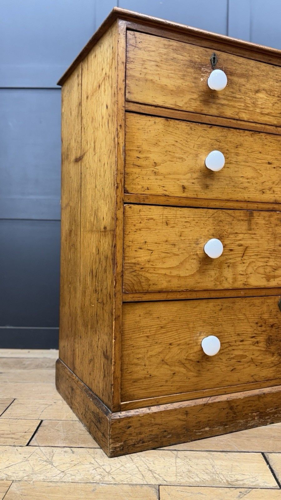 Antique Pine Chest Of Drawers Victorian Country House Storage photo 695.0