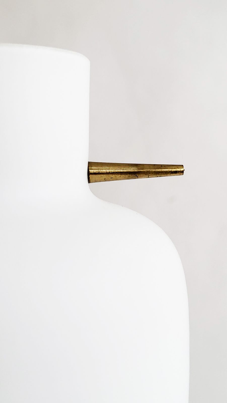 Mid Century Italian Glass & Brass Pendant, 1950s photo buy