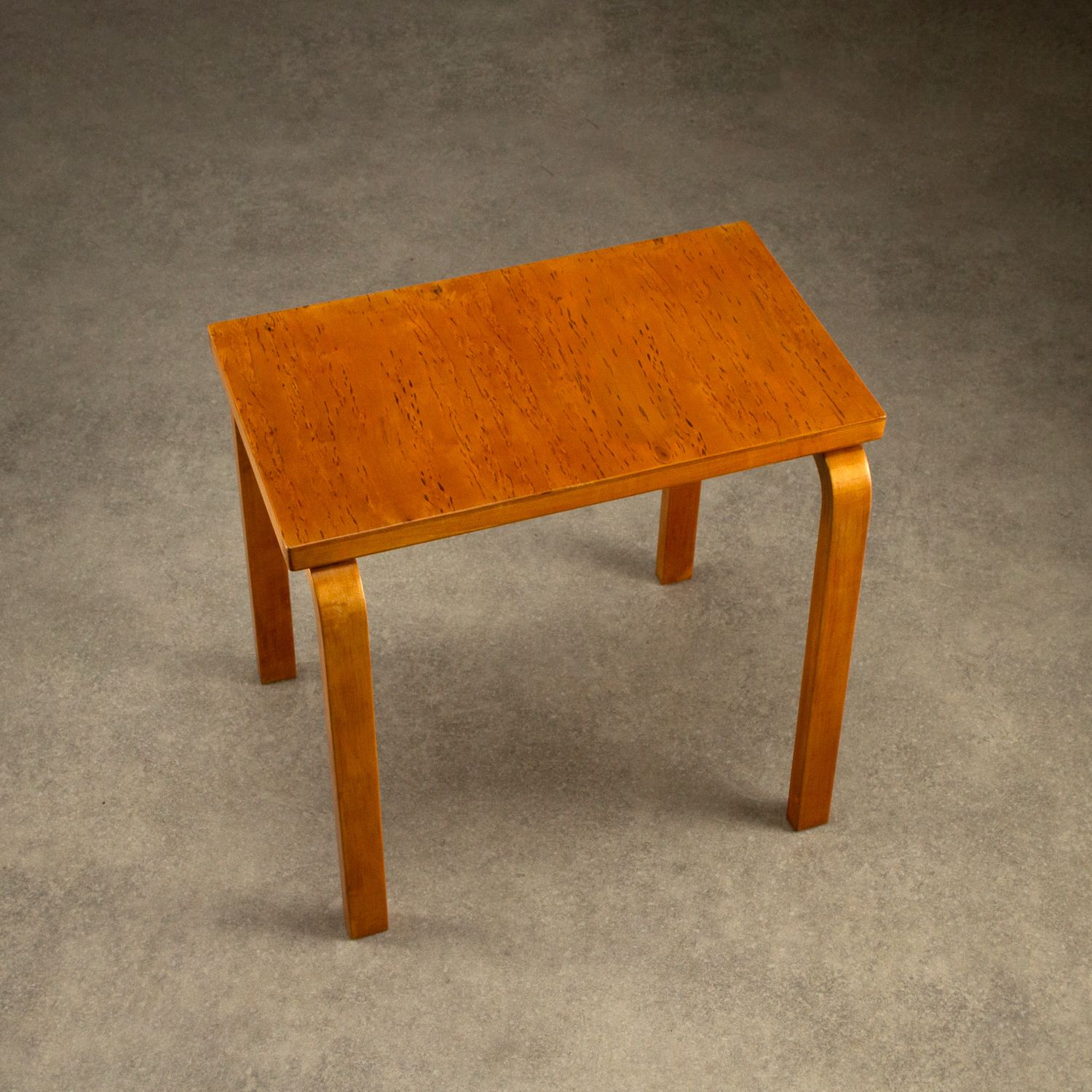 Model 88 Side Table In Karelian Birch By Alvar Aalto, Finland, 1930s photo vintage