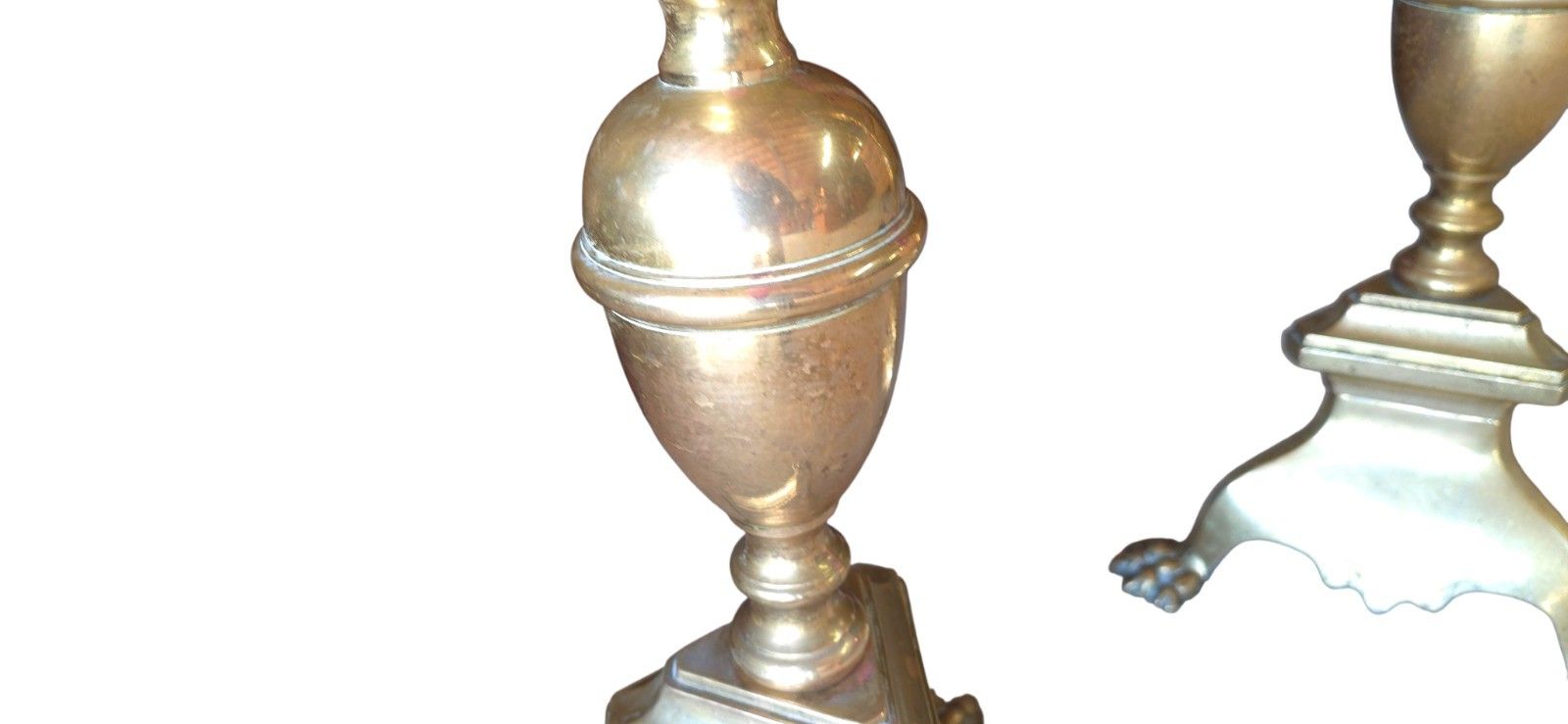 ​Pair Huge 42" Antique Brass Floor Candlesticks Tall Church Altar Pricket Stands photo Home Decor