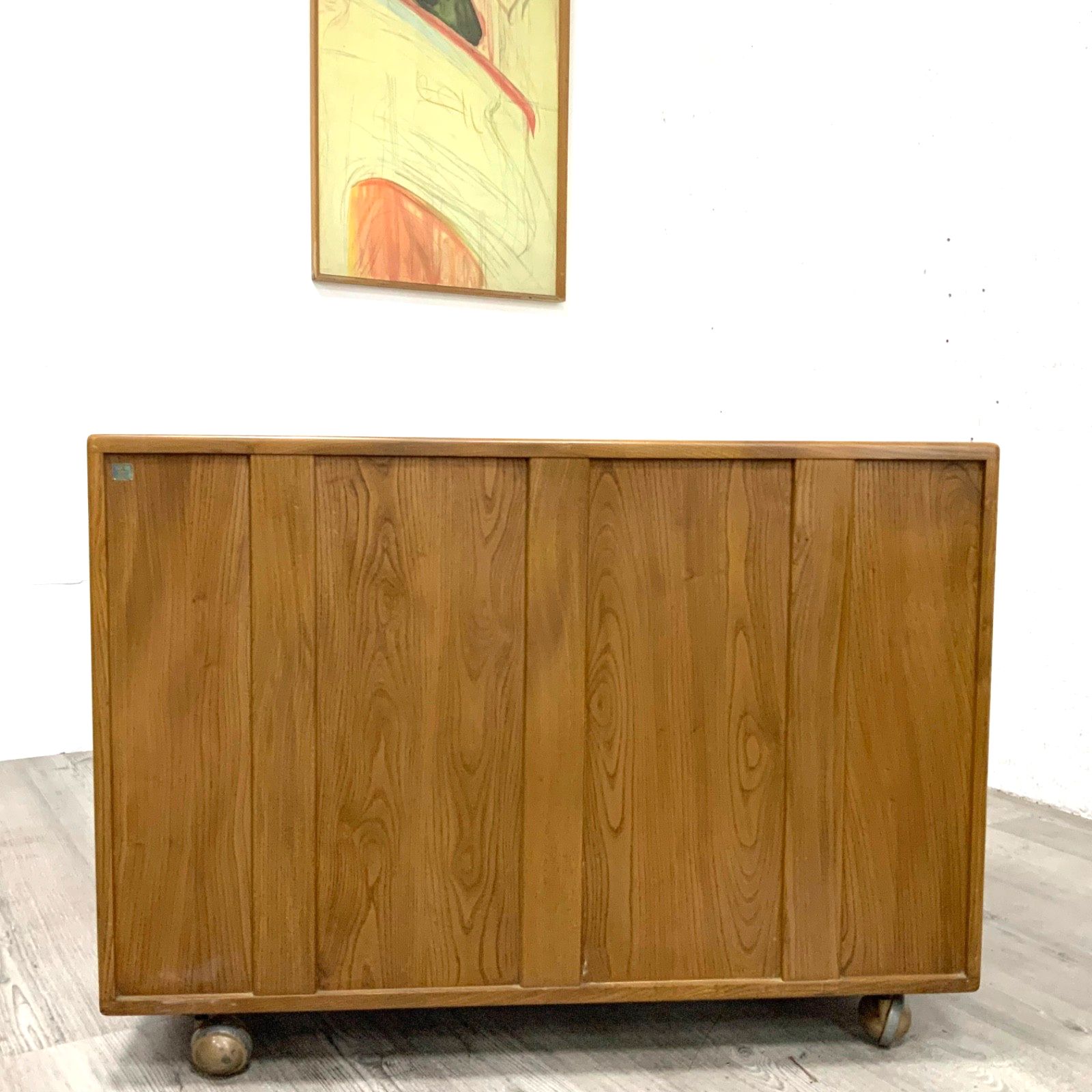 Ercol Blonde Windsor Model 412 Chest Of Drawers Solid Elm And Beech C1960s photo 845.0