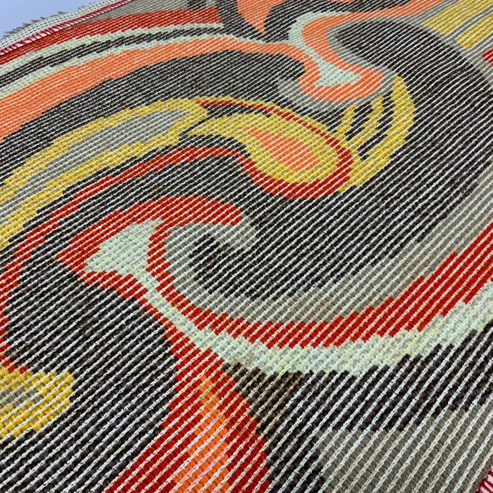 Textiles Desso Rug Shag Dralon Wool 60s 70s Vintage Mid Century 145cm X 90cm photo