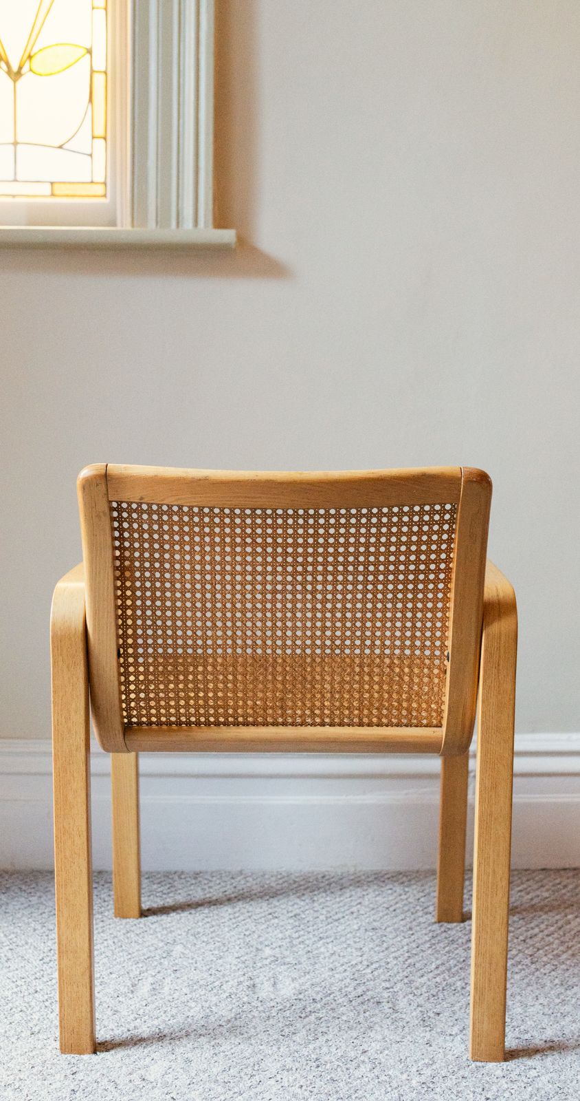Pair Of Mid Century Beech/Cane Chairs By Olivo Pietro, Italy, 1970’s photo Furniture