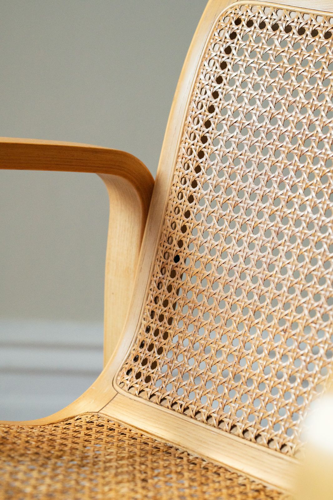 photo furniture Pair Of Mid Century Beech/Cane Chairs By Olivo Pietro, Italy, 1970’s