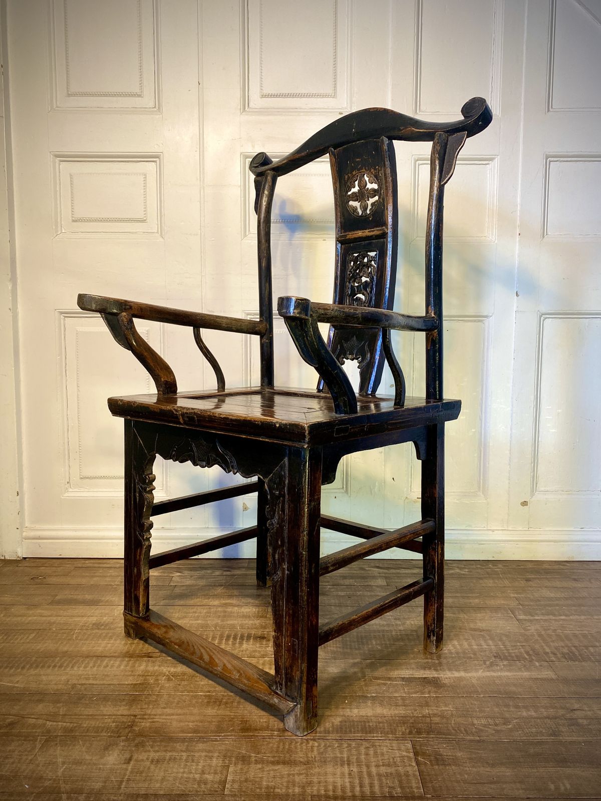Antique 1800s Chinese Yoke Back Armchair. photo buy