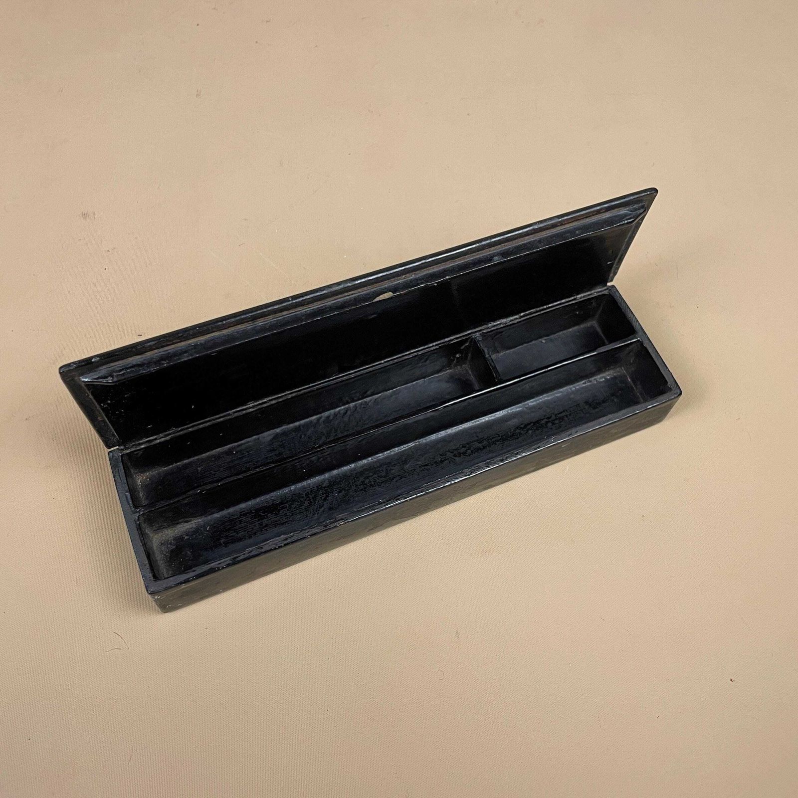 photo furniture Antique Japanese Wooden Gold Black Lacquer Box Hand Painted Oriental Decorative Storage Box Asian Art Collectible Rectangle Lidded Lid Japan
