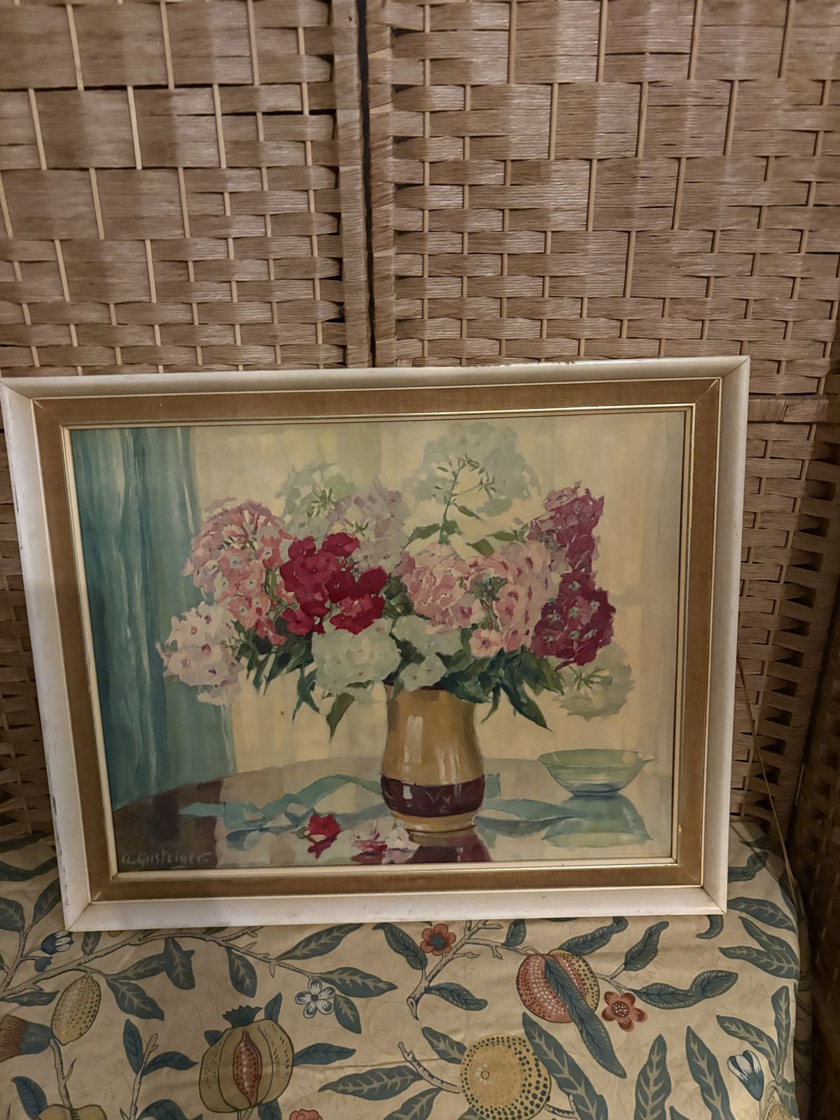 Anna Gusteiger Beautiful Floral Oil Painting