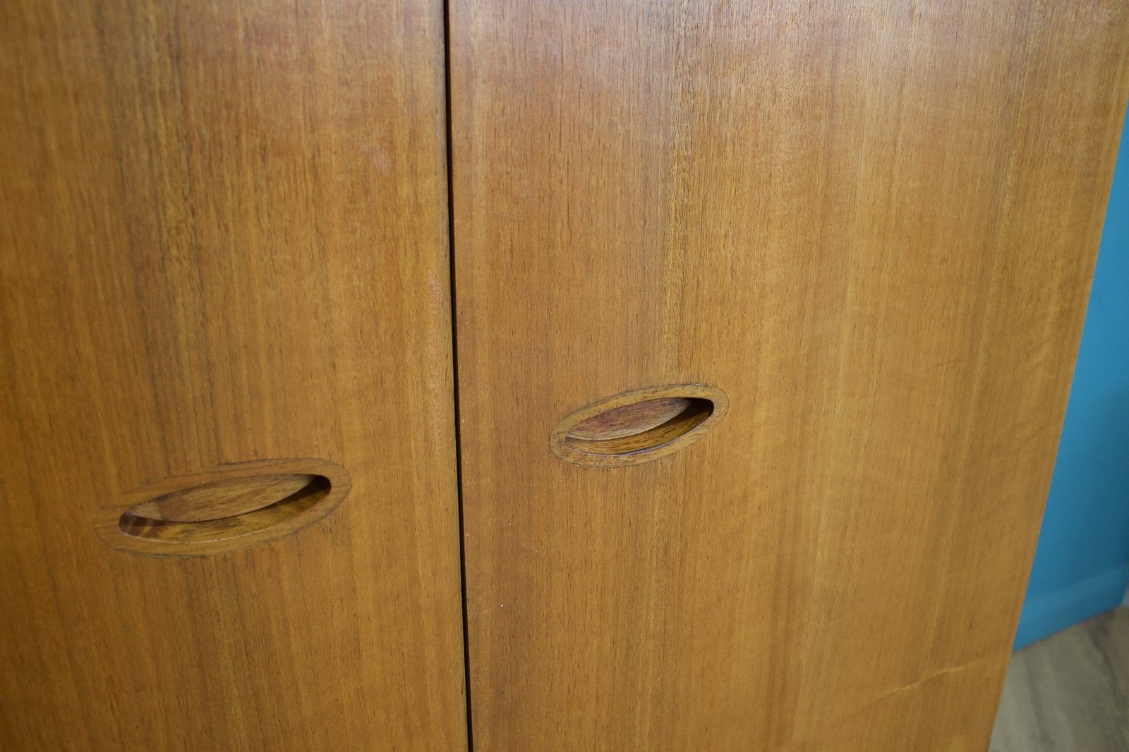 Mid Century Walnut Wardrobe From Uniflex , 1960's 1 Of 2, #1719 photo buy
