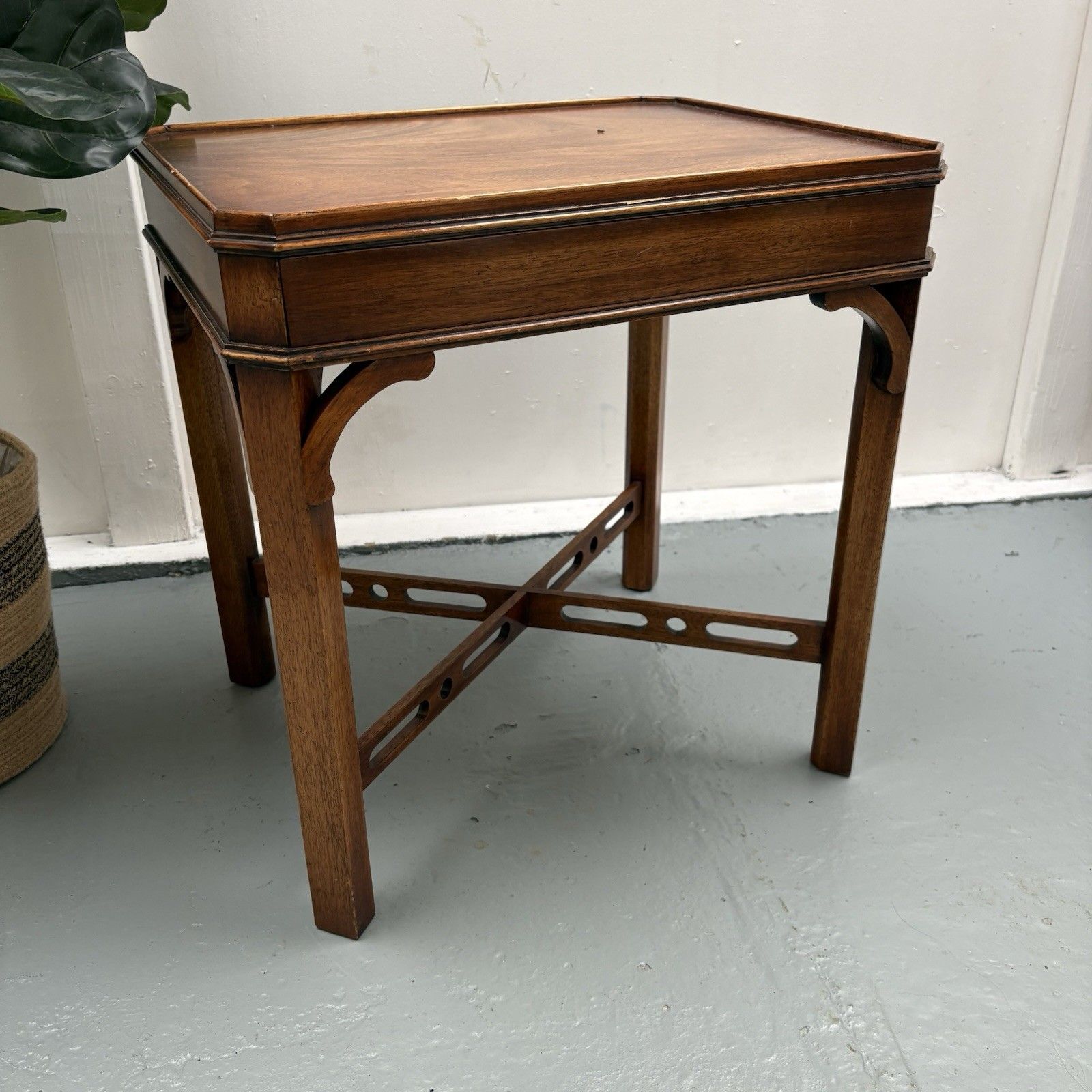 Bevan Funnell Mahogany Side Table Georgian Revival England, 1960s photo for sale