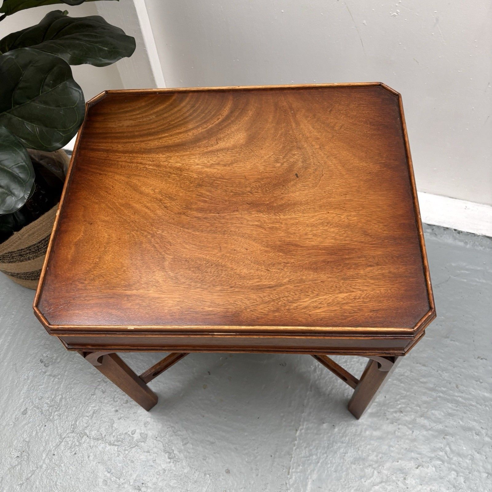 photo furniture Bevan Funnell Mahogany Side Table Georgian Revival England, 1960s